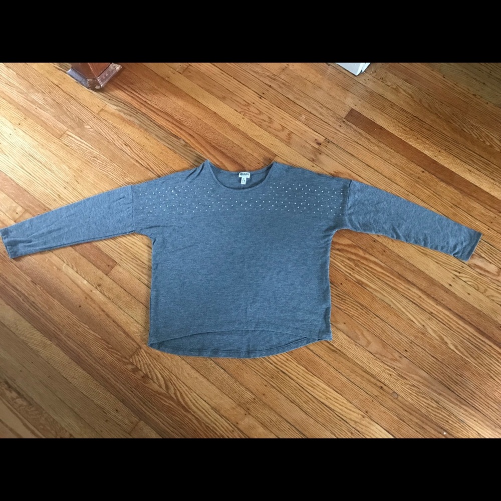 Gray Girl’s Rhinestone Top - Picture 4 of 4